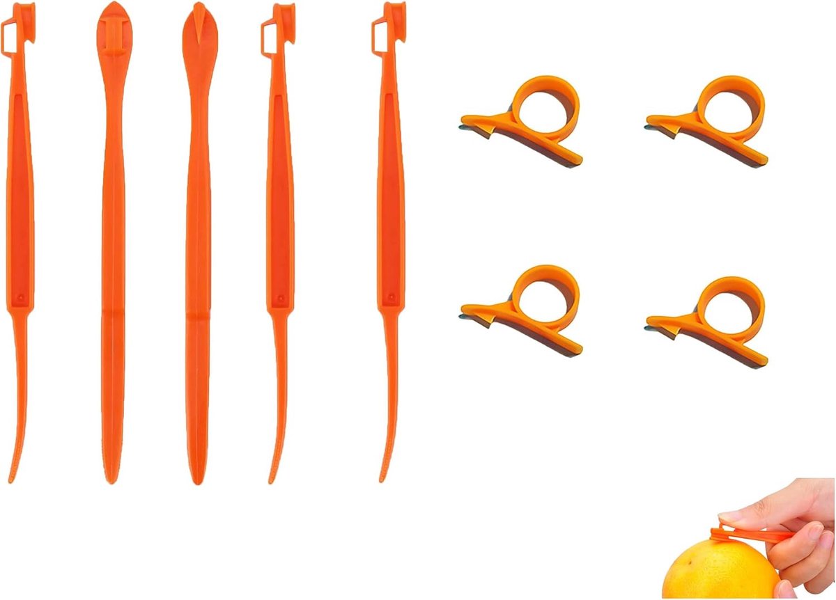 Dunschiller Citrus Fruit Plastic Keuken Tool Set van 9 STKS