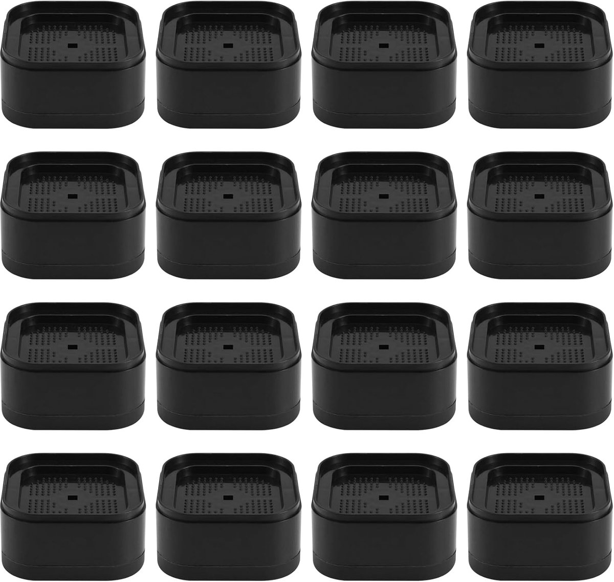 verstelbare bedverhogingen, 3,5 cm, stapelbaar, robuuste bedhefinstallaties, vierkante bedverhogingsblokken, 16 stuks, duurzaam, eenvoudig te gebruiken.
