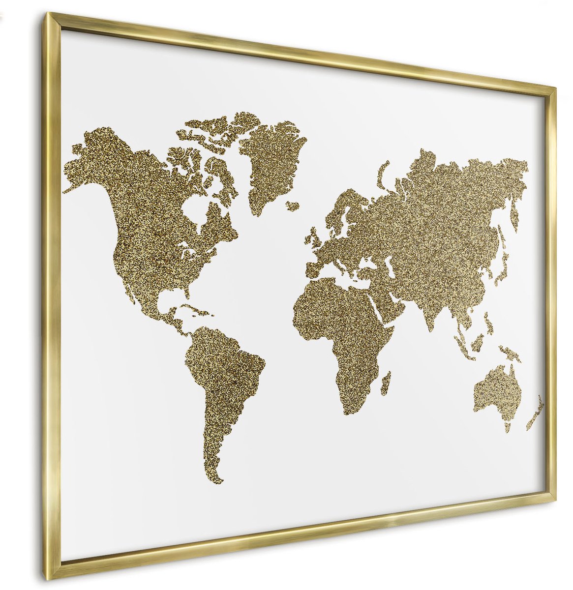 WallMuralia - Magneetbord voor aan de muur - 80x60cm - Magnetisch bord van metaal - Ingelijst magneetbord decoratief Magnetisch bord voor reismagneten -
