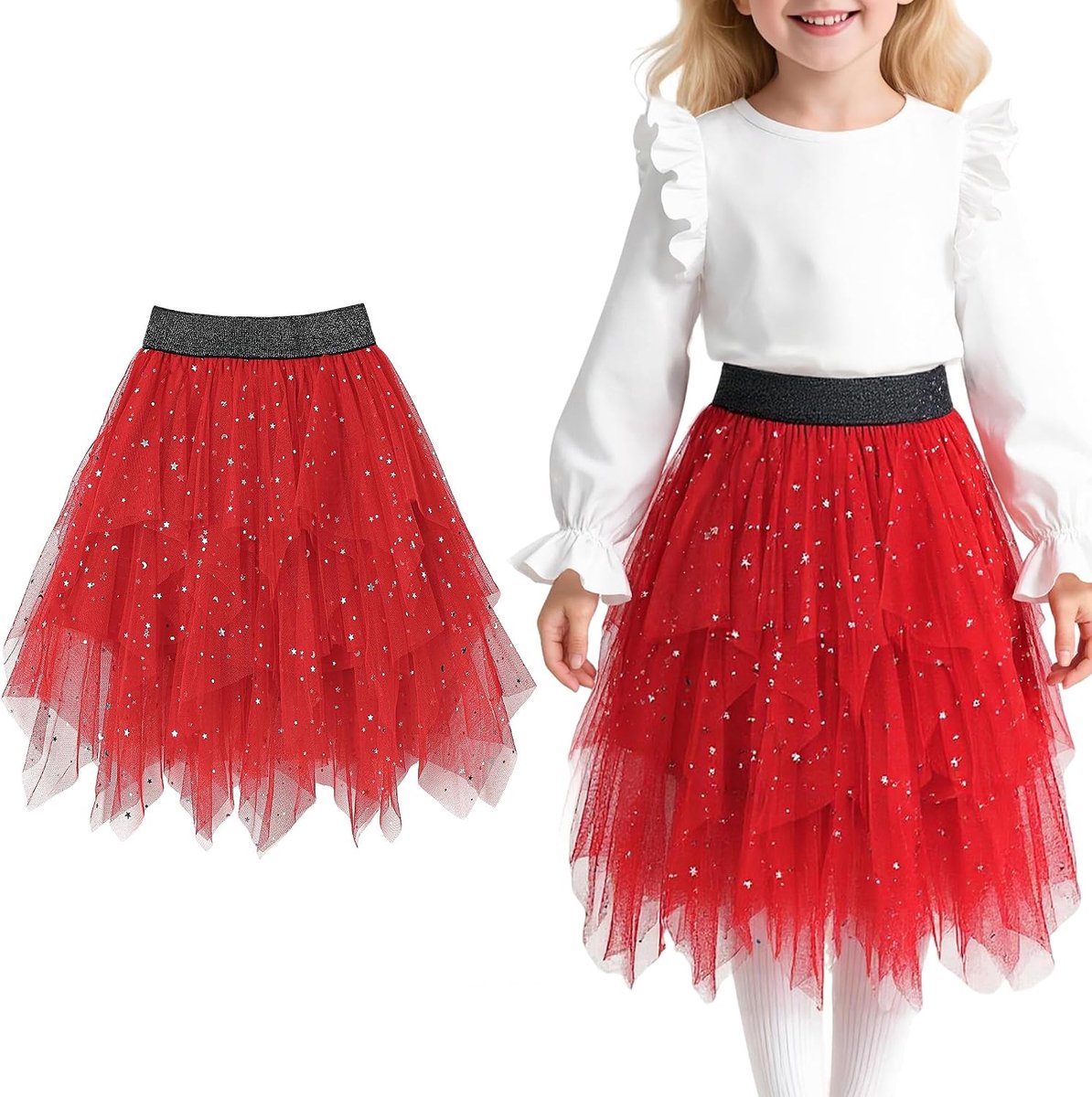 meisjes tutu rok skorts voor dansfeest kostuum prinses 5-12 jaar