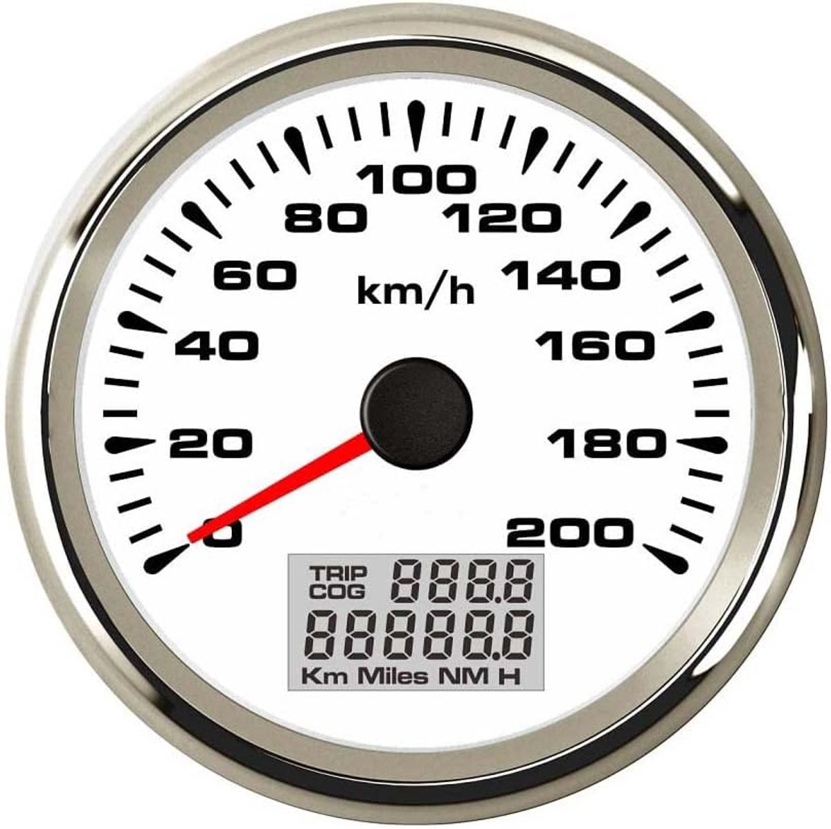 Auto GPS Snelheidsmeter Velometer 0-200KM/H Snelheid Kilometerstand Kilometerstand Voor Auto Racing Motorfiets Met Backlight 85mm