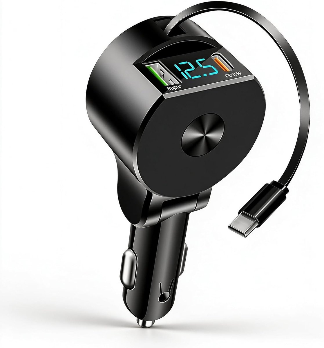 Eppfun 75W Cigarette Lighter Fast Charger USB-C & USB A Car Charger