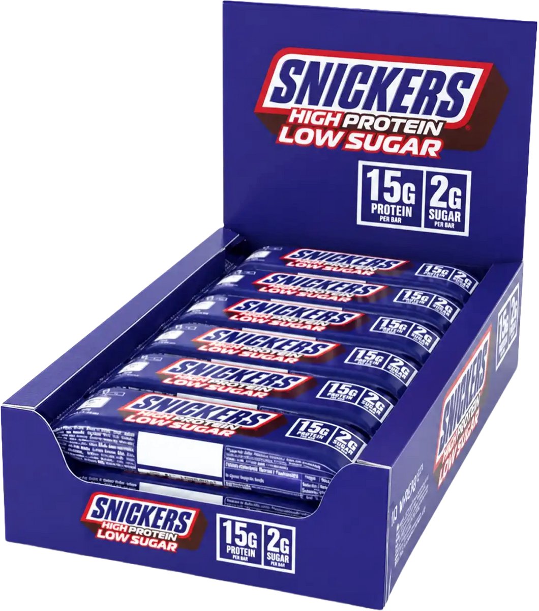 Snickers Low Sugar High Protein Bar - 12x 45 g - Milk Chocolate
