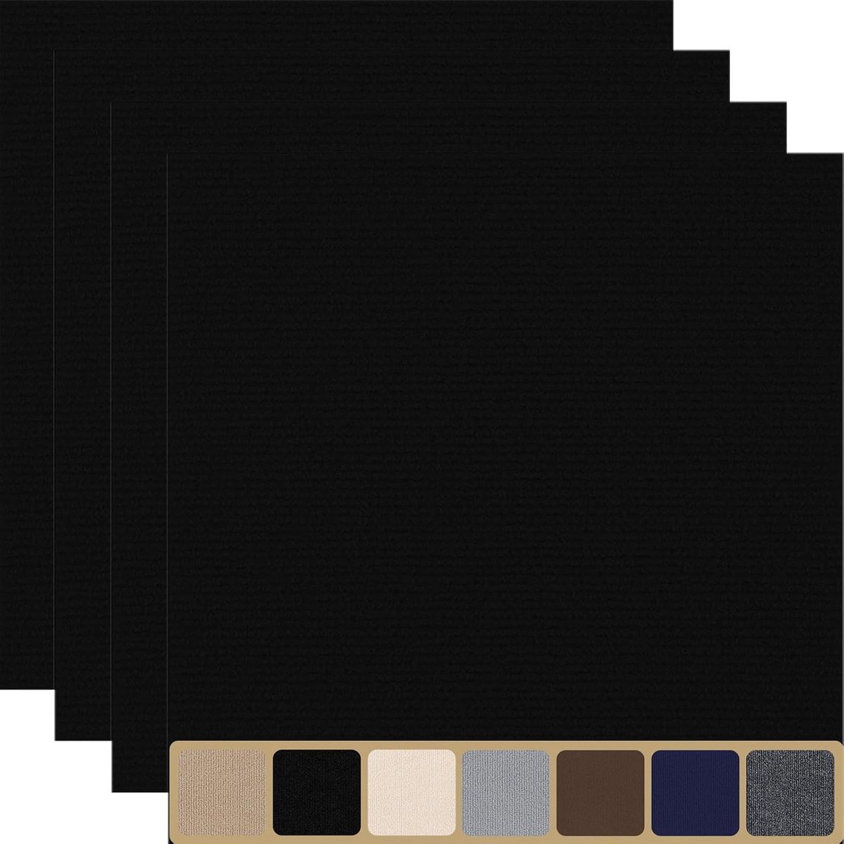 tegels zelfklevend 50x50cm tapijt 10 stuks 2,5m², zwart