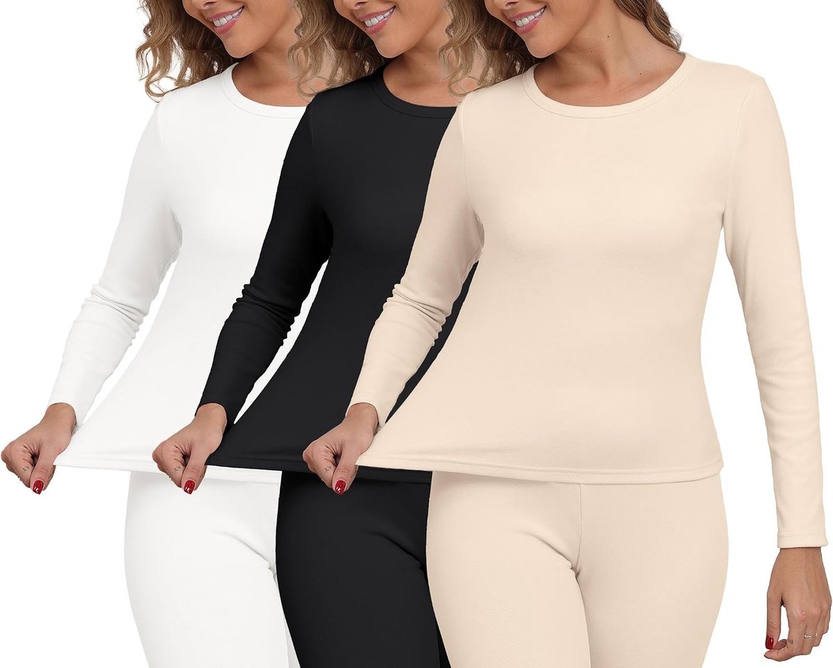 Thermische Tops Dames 3 Pack Dames Vest