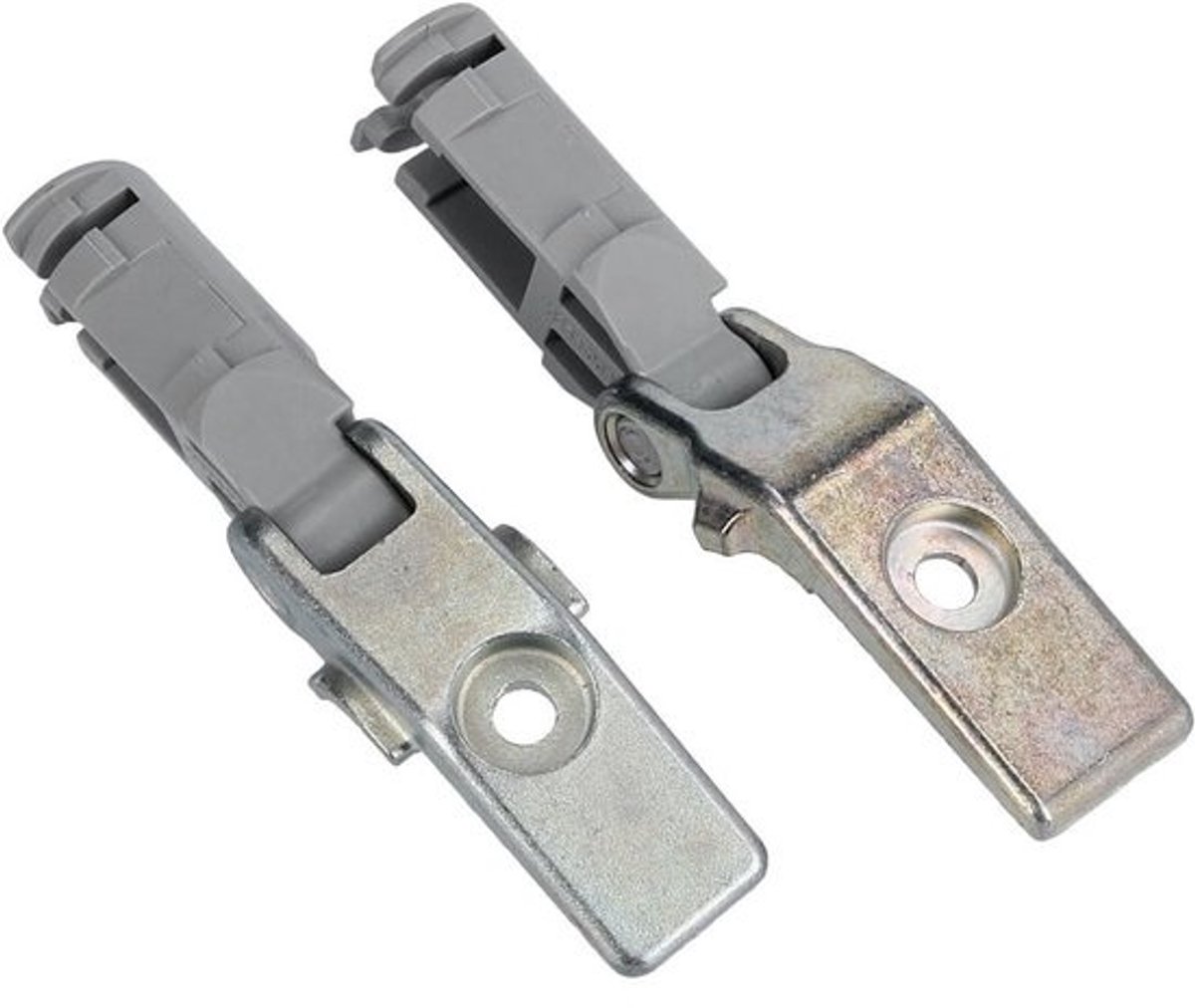 Deurdempers houders - Vaste demper clips - Koelkast reparatie - Set van twee - 7x1.7x1.2 cm - Zilver grijs