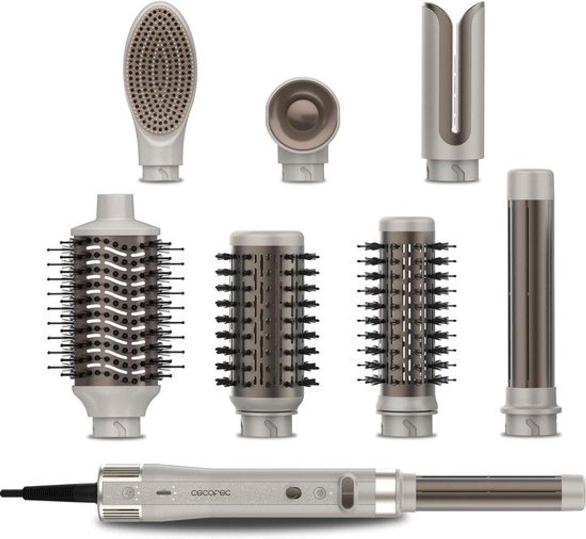 Haarstyler - Heteluchtborstel - Haar Stylen - 8-in-1 Functies - 1500 W - Champagne