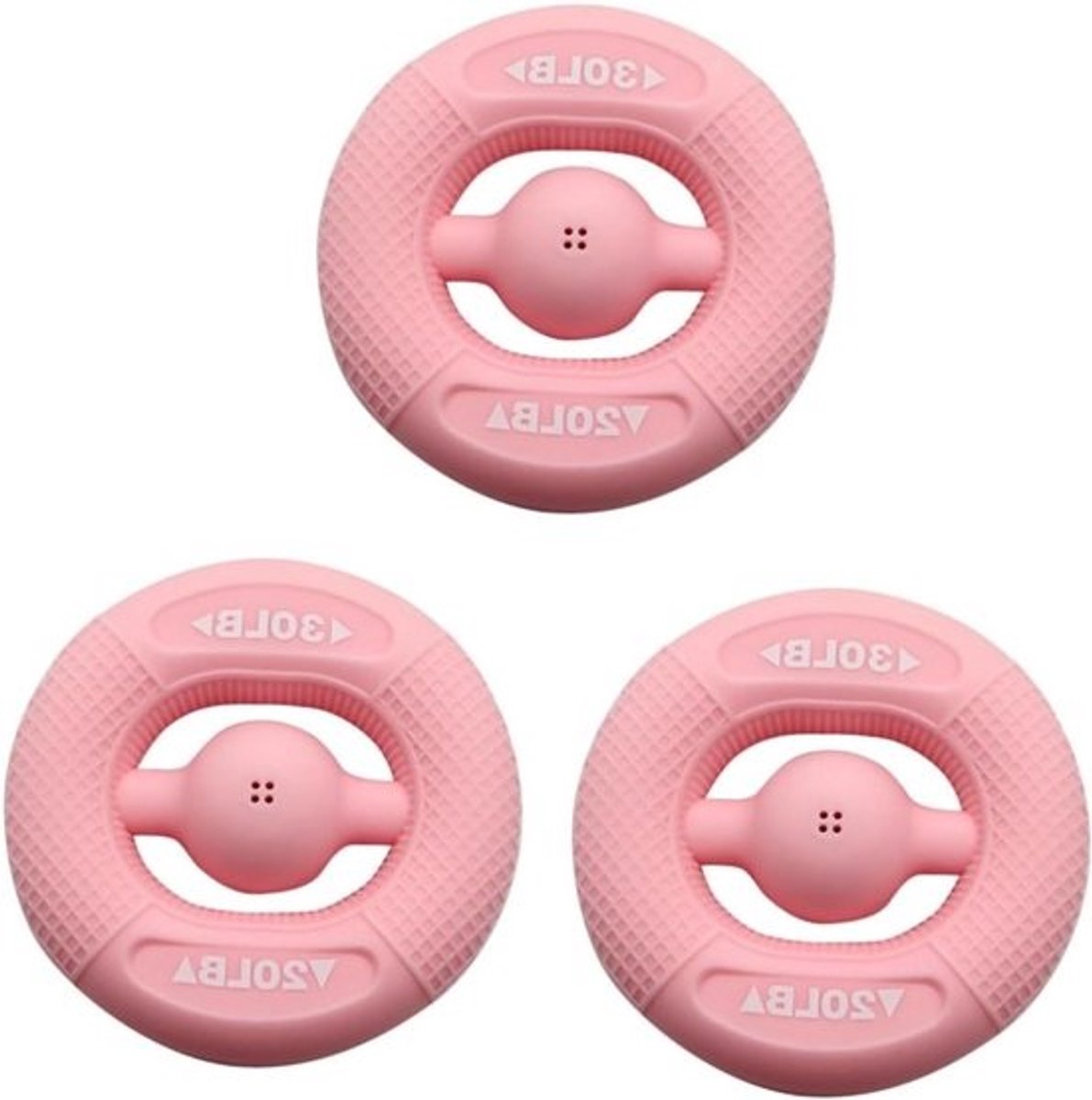 Siliconen Handgreepversterker - Vingerkracht Trainer - Krachttraining Handen - Glad Oppervlak - 7.8 x 7.8 cm - Roze