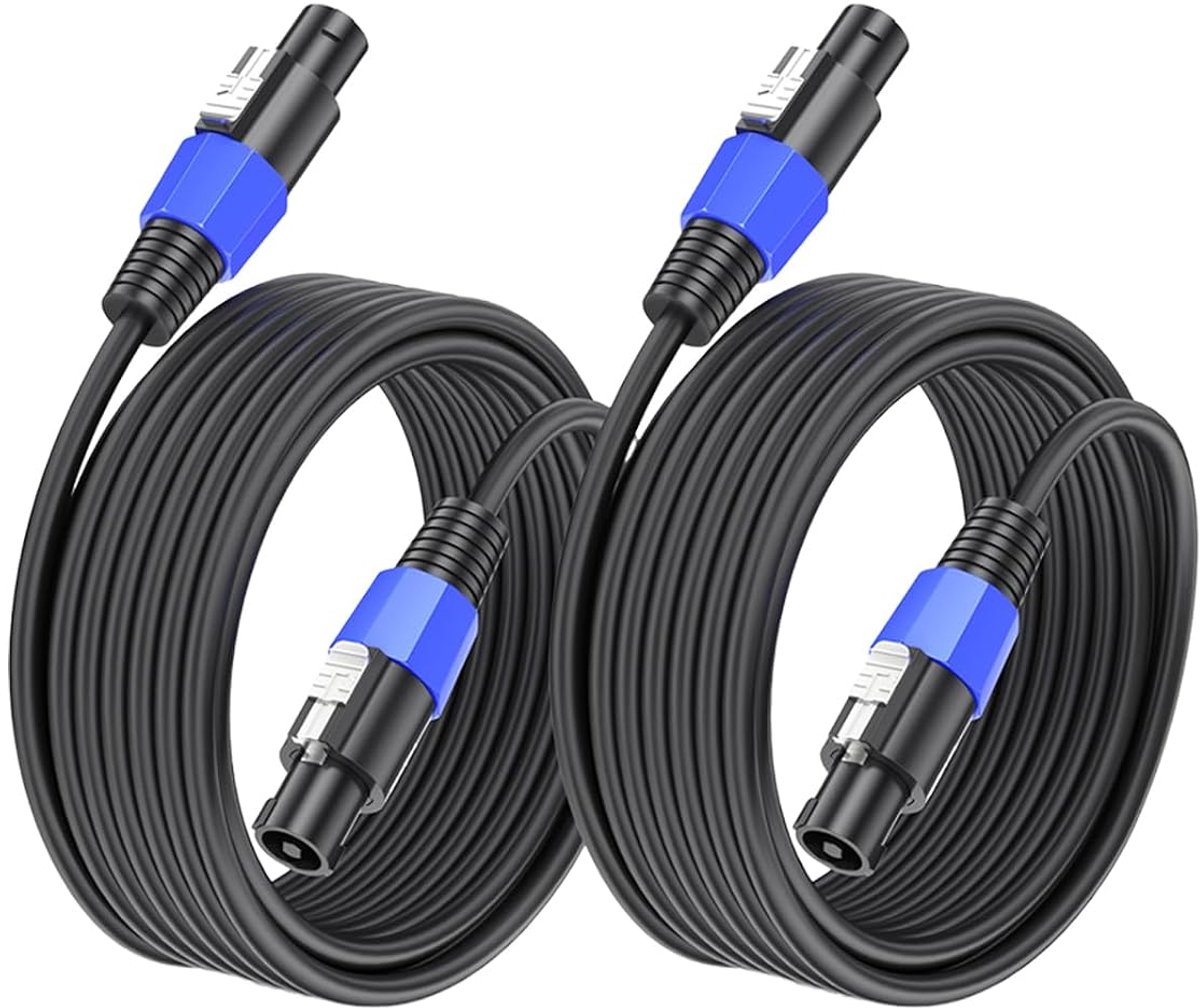 25M 2pack Speakon naar Speakon kabel stekker naar stekker professionele DJ/PA audio versterker luidsprekerkabel