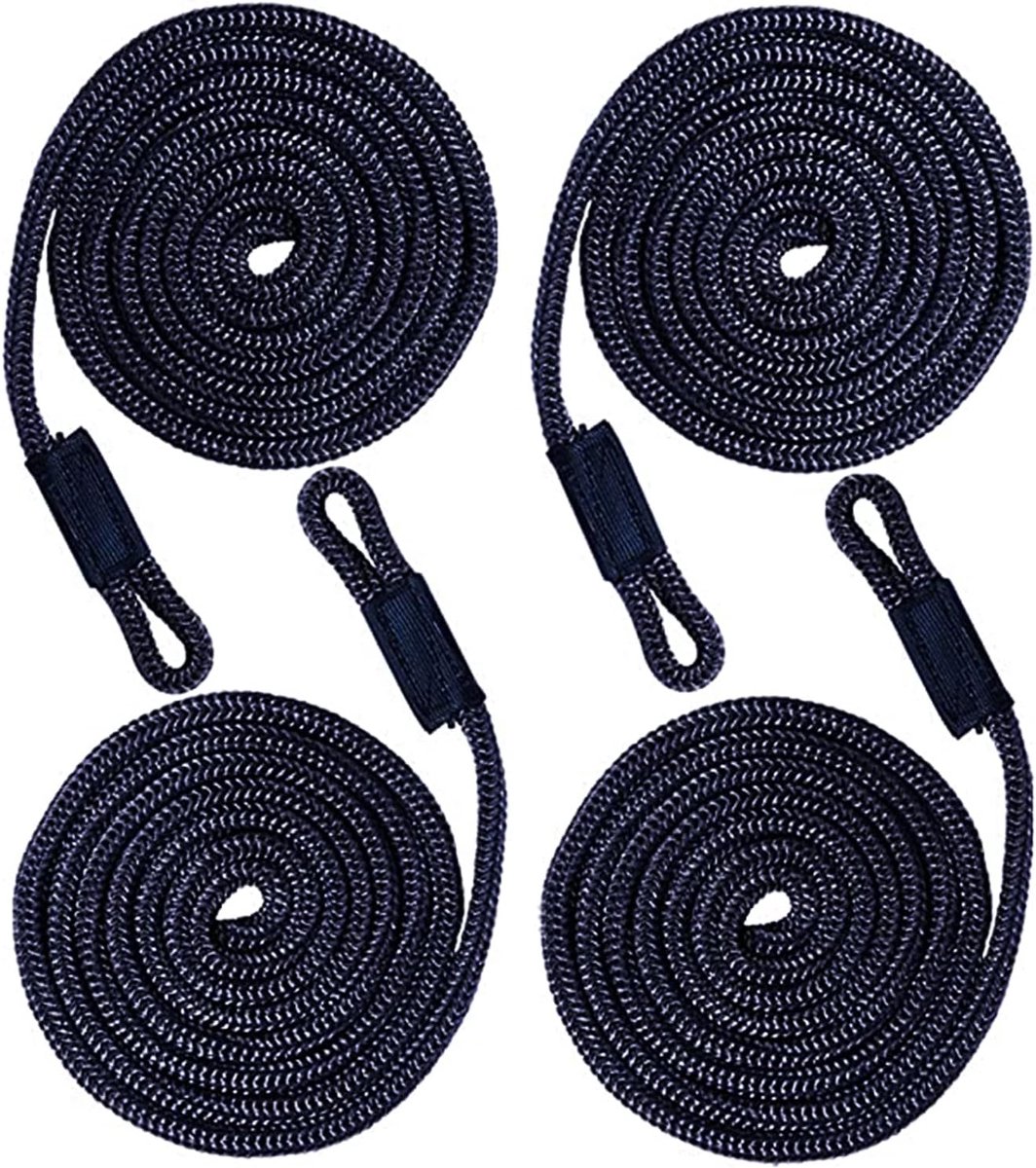 Boot Fender Lijnen 4 PCS Marine Docking Touw 1,5m x 6mm voor Watervoertuigen Kleine Boten en Andere Wateractiviteiten