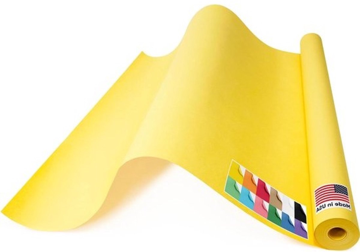 Kraftpapier Rol - Knutselpapier Hobbypapier - Creatief Bezig Zijn - Extra Dik Materiaal - 30 meter - Geel