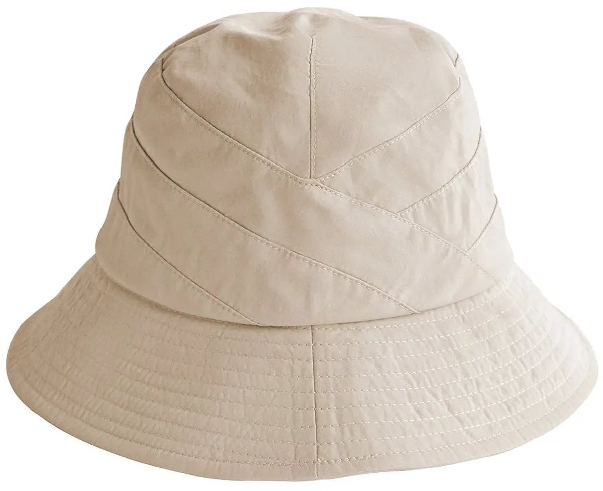 Bucket Hat Dames - Waterafstotend - Oprolbaar - Ella - House of Ord - Maat: M-L: 58 cm - Beige