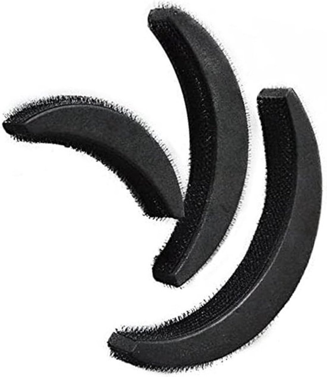 Haarvolume Clips - Styling Tools - Haar Stylen - Anti-slip Textuur - 3 stuks - Zwart
