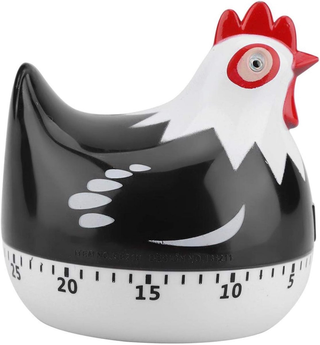 Keukentimer, digitale tijdwekker met luide weergave voor koken en bakken (zwart)