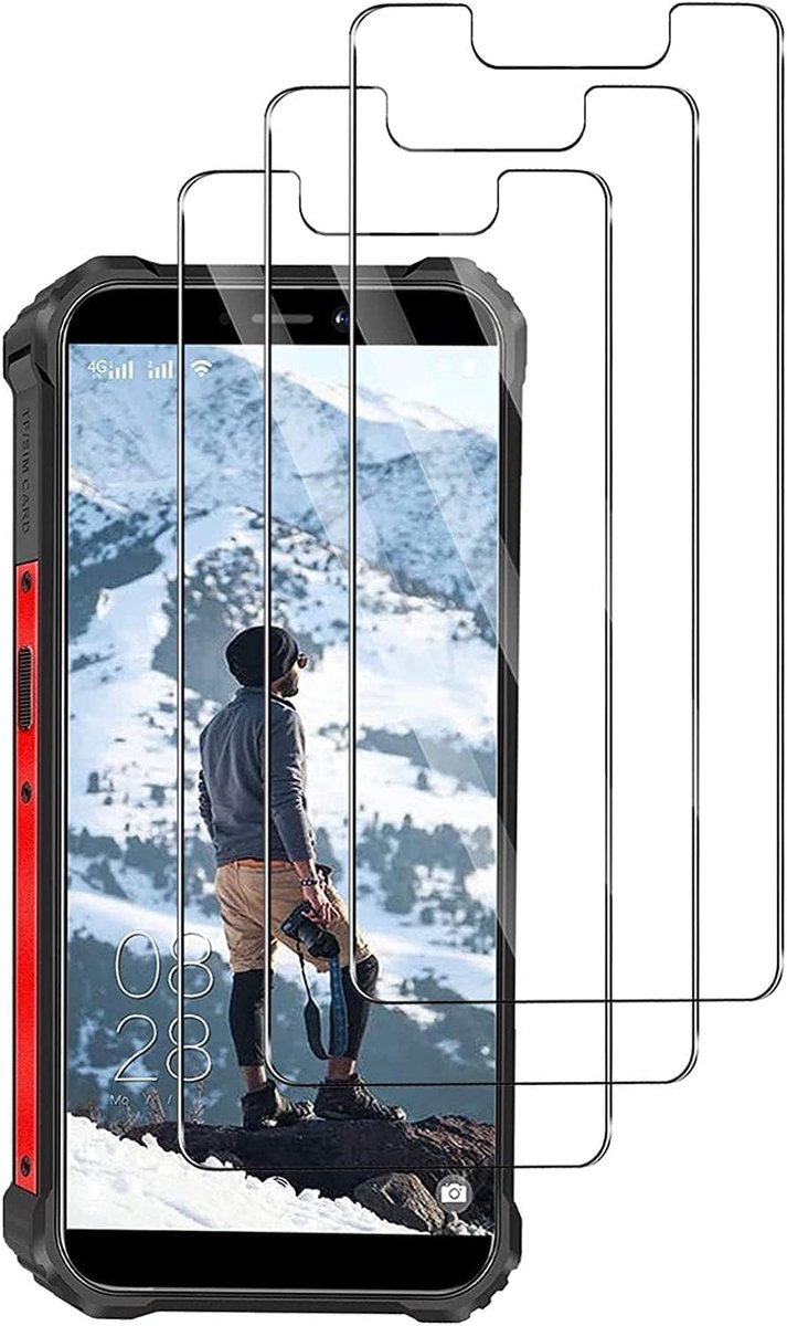 Displaybeschermfolie van gehard glas voor Oukitel WP5, krasbestendig, anti-vingerafdruk, luchtbelvrij, hardheidsgraad 9H, ultrahelder, extreem duurzaam, 3 stuks