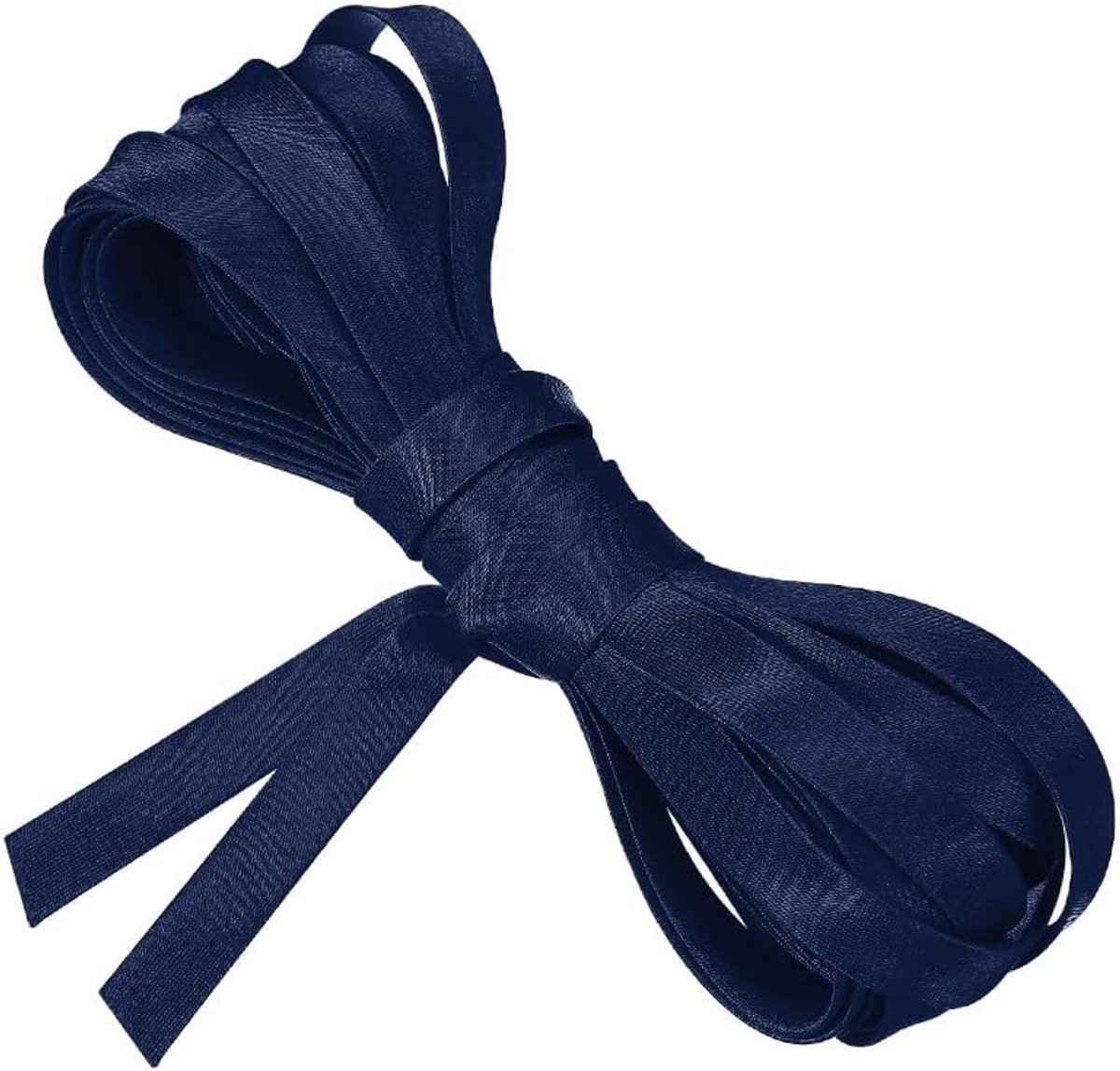 1 x dubbele replica biasband, 1,27 cm x 4,5 m, doorlopend voorgevouwen satijn voor naaien, zoom, quilten en knutselen (marineblauw)
