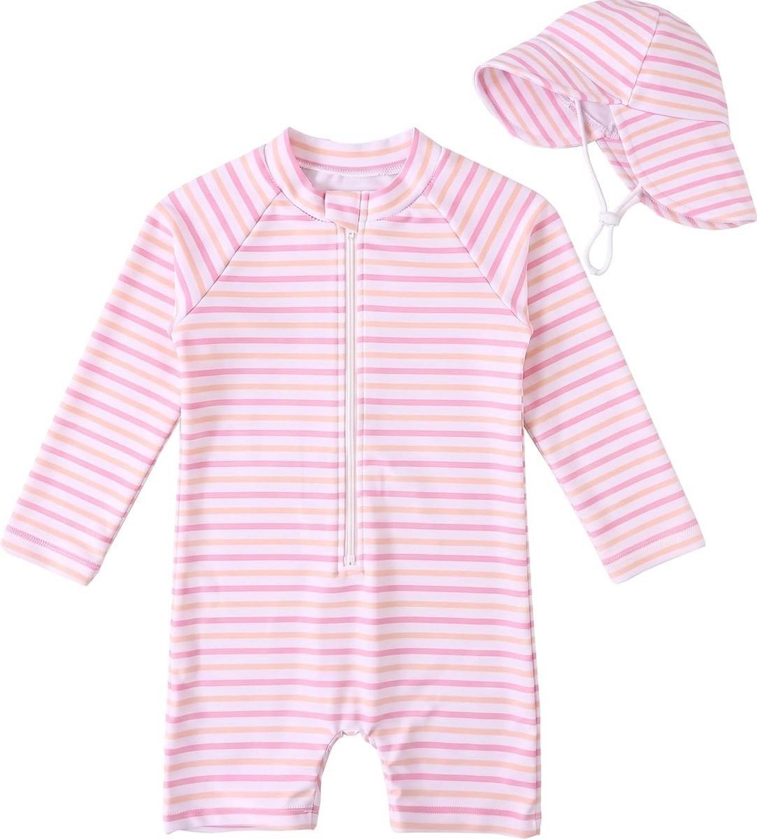 Badmode voor meisjes en jongens, UPF 50+, eendelig badpak voor peuters, 0-3 jaar, eendelig badpak voor babymeisjes, uv-bescherming, badmode voor strand en vakantie