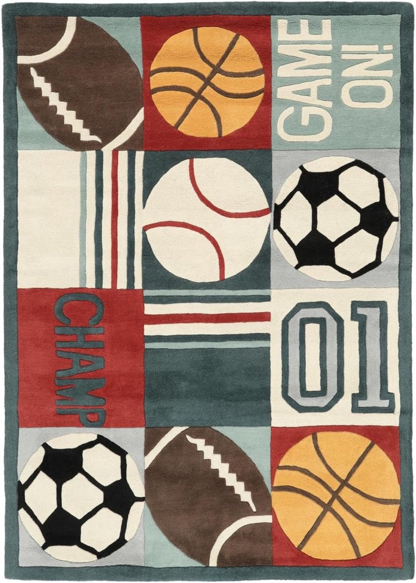 Game On Kinderkleed, 100 x 160 cm, Multi/Licht Blauw
