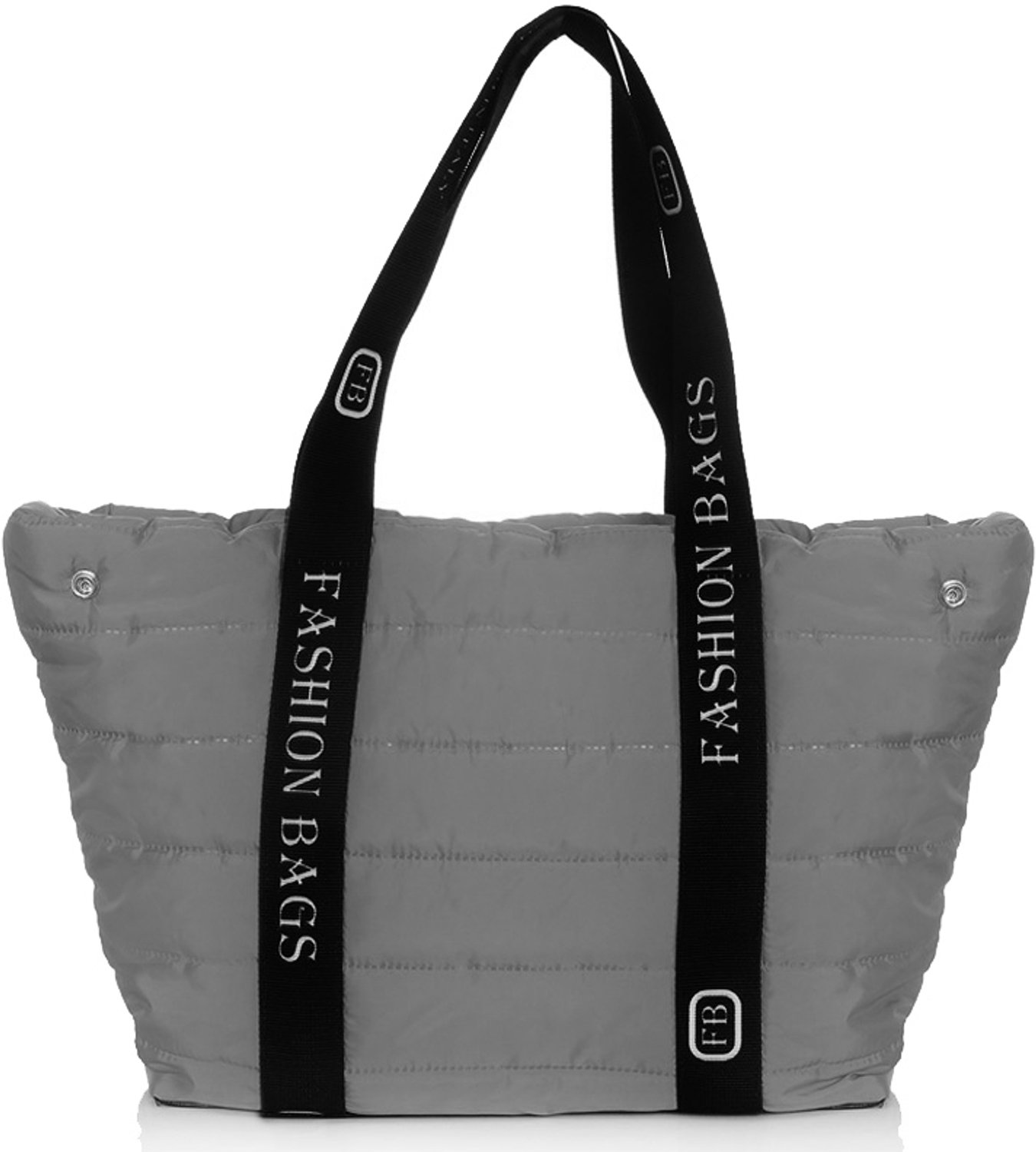 Dames Shopper Tas Solome Gekreukt Grijs - Grote Handtas