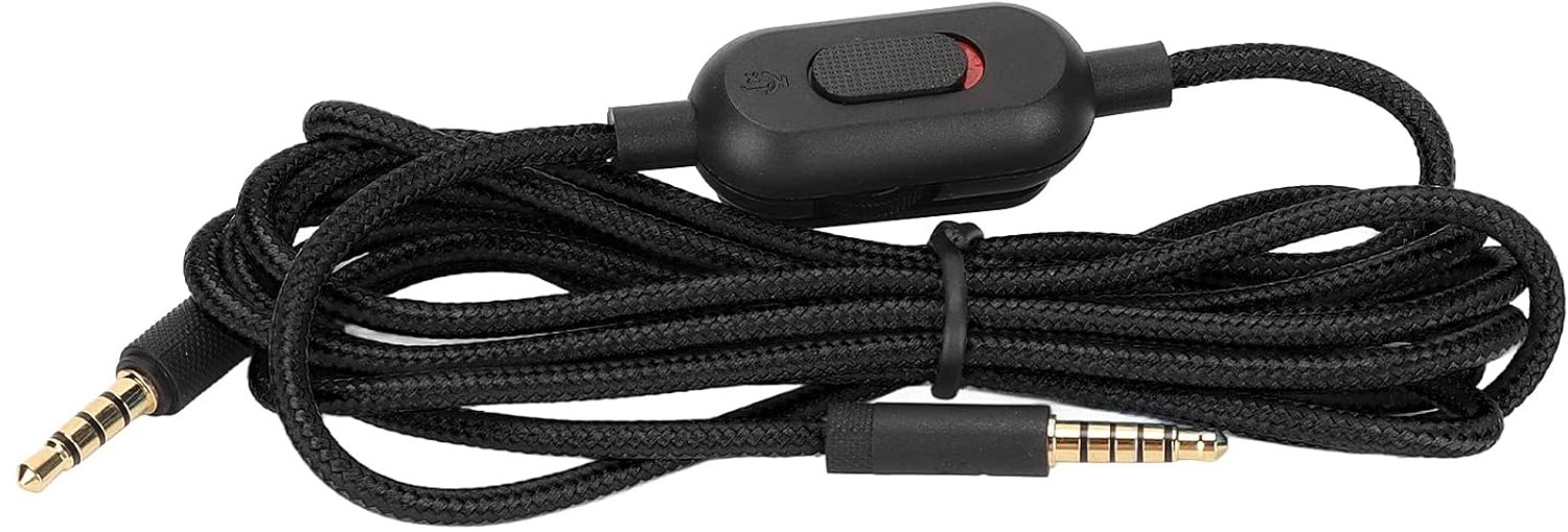Audio Aux Kabel - Vervanging voor G Pro G Pro X G433 G233 - Zwart - Verbeterde geluidskwaliteit - Vemera