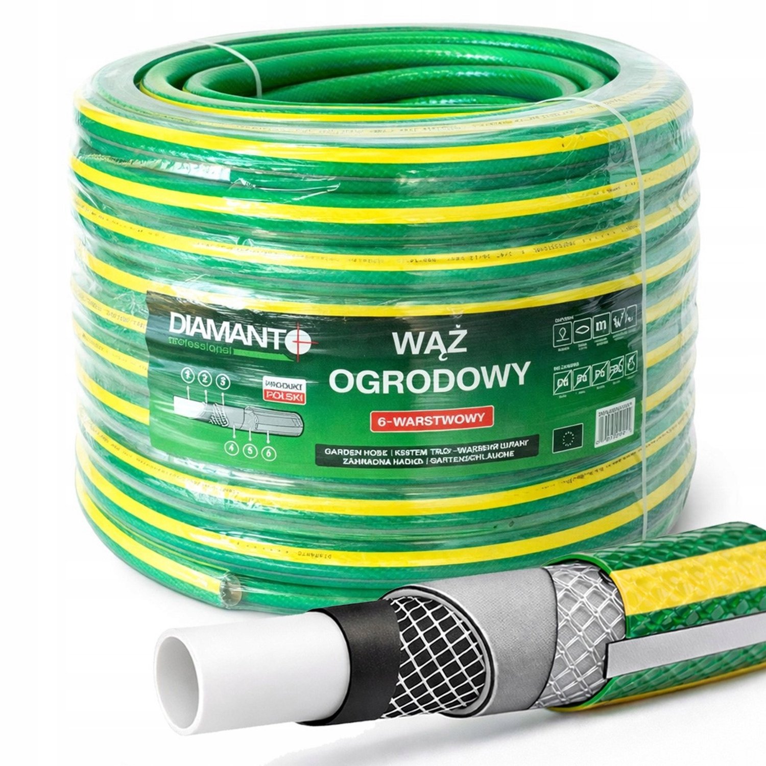 Professionele Tuinslang 3/4" 50m 6-Laags UV-bestendig
