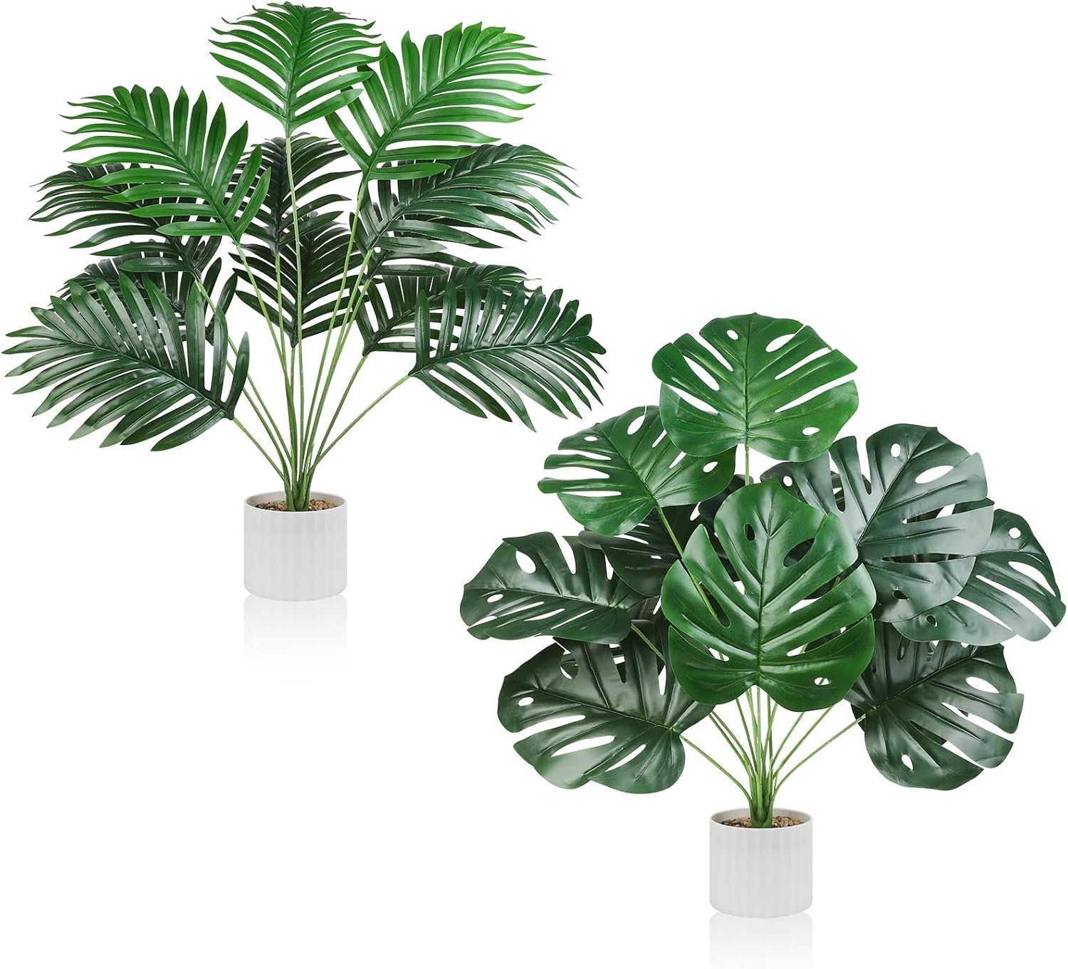 YiYa kunstmatige planten in pot groene nep plant (Gatenplant) - ShopVlot