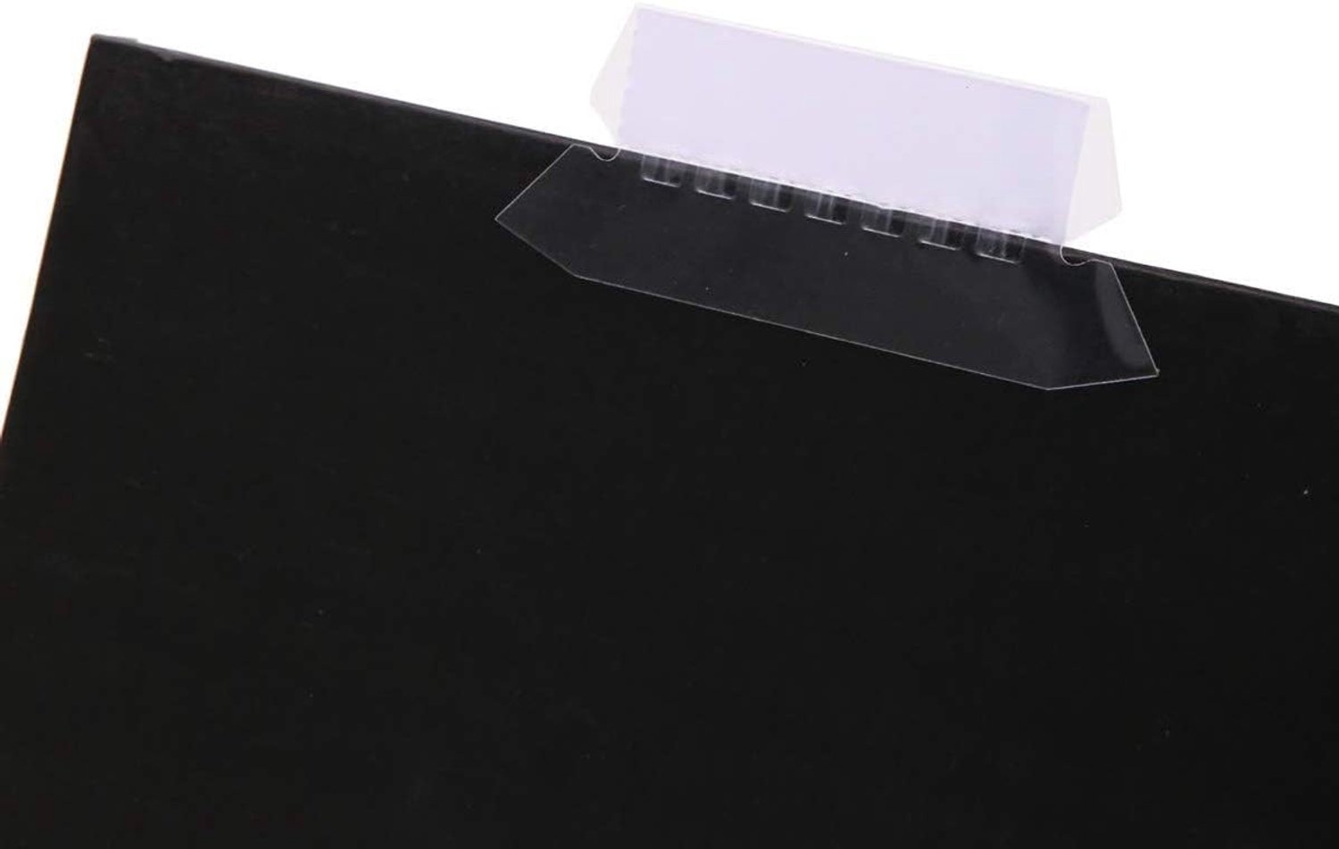 Hanging file tabs 100 stuks - heldere kunststof - herpositioneerbare labels - snelle identificatie - m-winkel