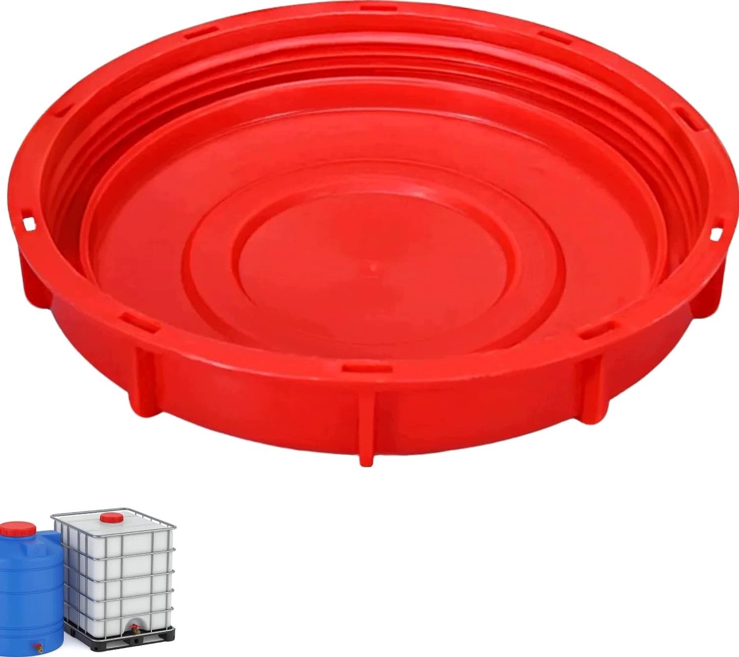 Rode Deksel voor Watertank DN225/245mm - Lekvrij en Duurzaam