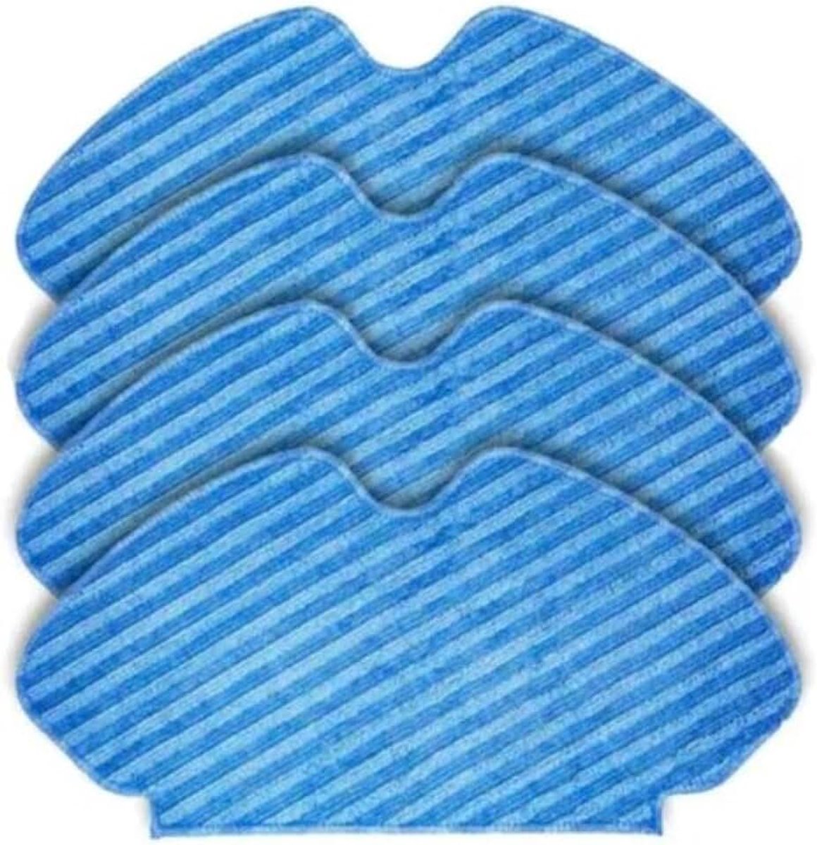4x dweilen doeken compatibel met Rowenta Explorer Serie 60 / RG7447, RG7455, RG7447wh - Mop pad navulling onderdeel vervanging