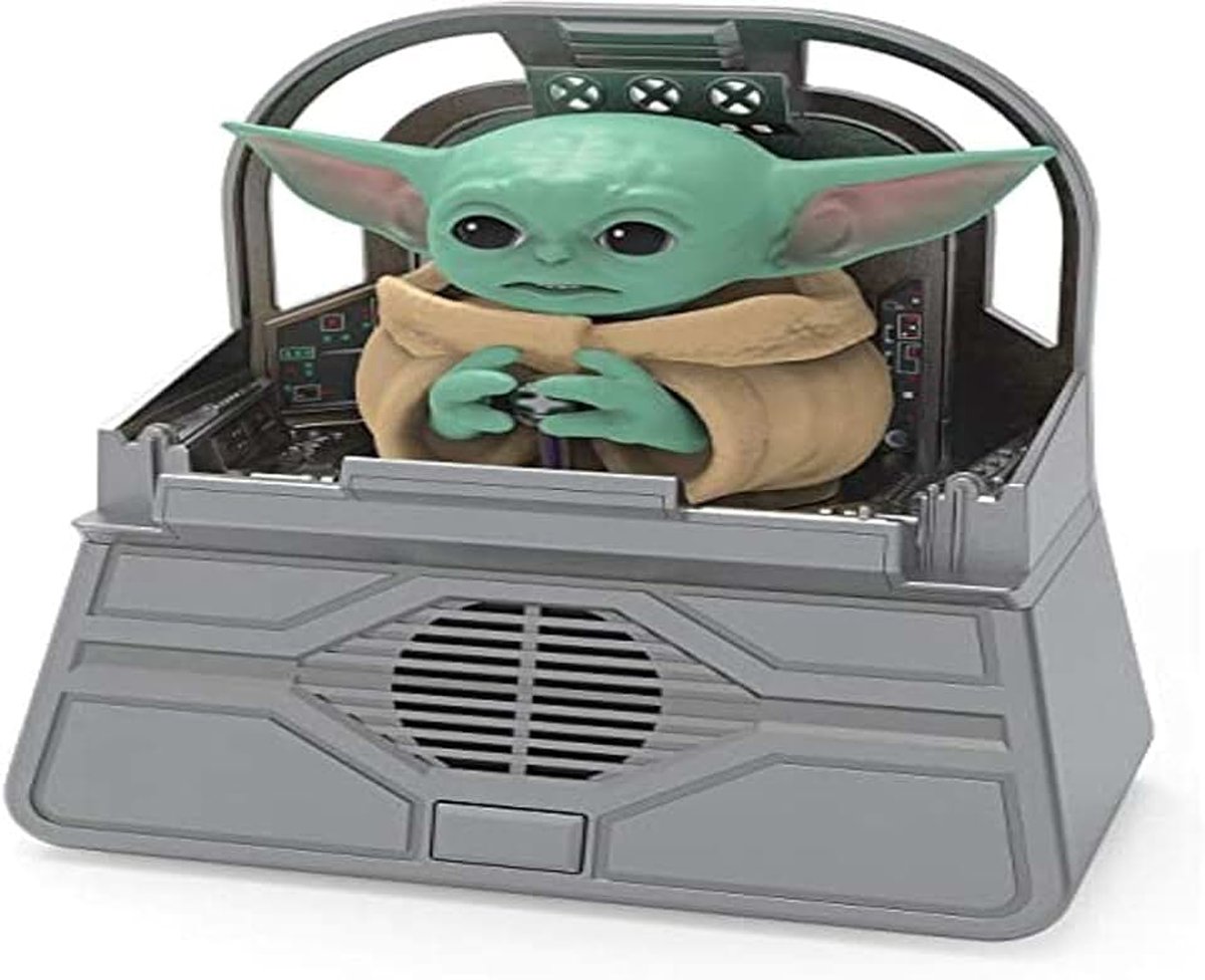 Wars The Child Animatronic AKA Baby Yoda – spraak en geluiden met geïntegreerde luidspreker en bewegingsgeactiveerde combinaties – Mandalorian speelgoed voor kinderen jaar