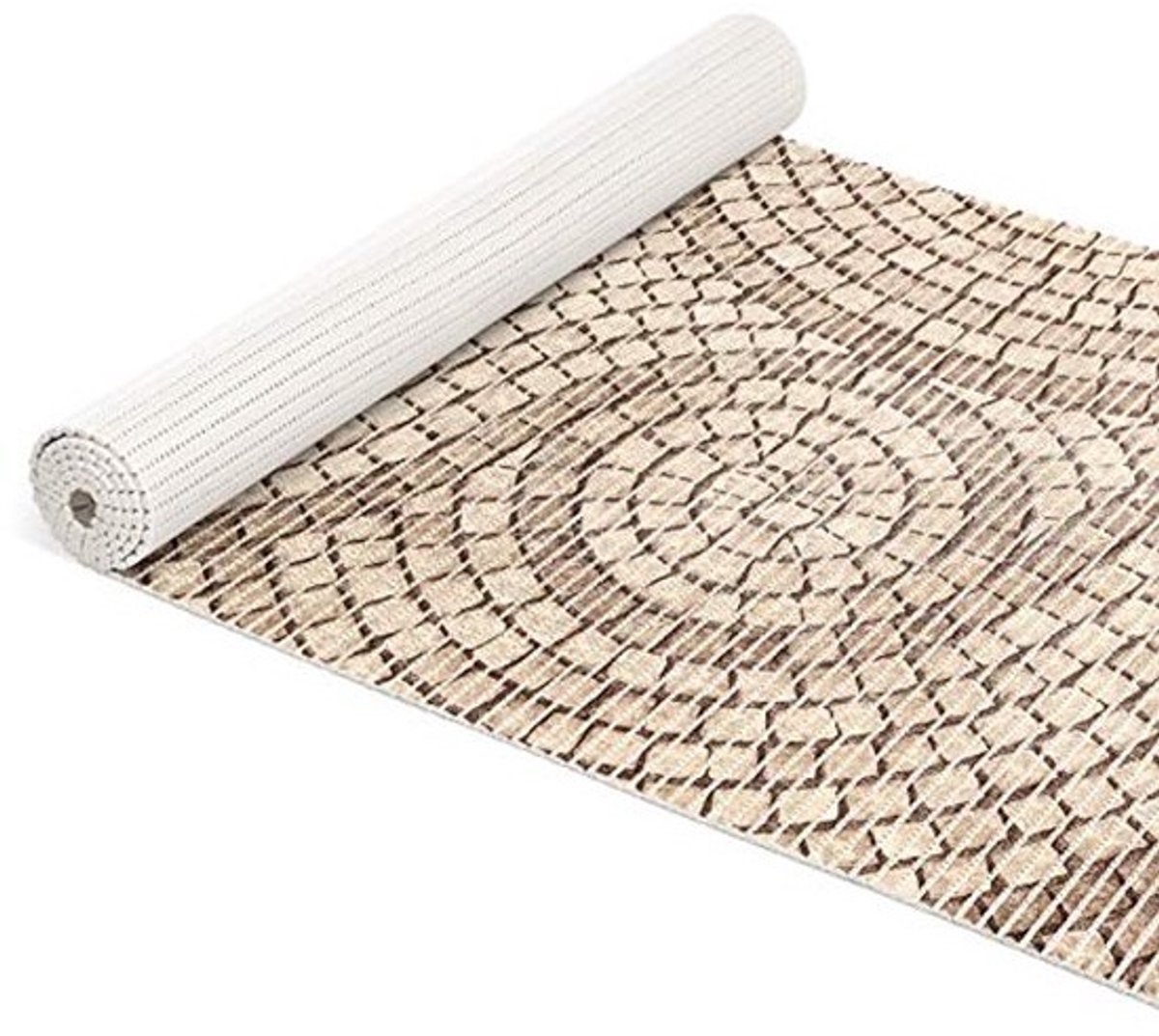 Zachte Schuimmat voor Badkamer en Douche - Antislip, Waterdoorlatend en Onderhoudsvriendelijk - Beige 200 x 65 cm