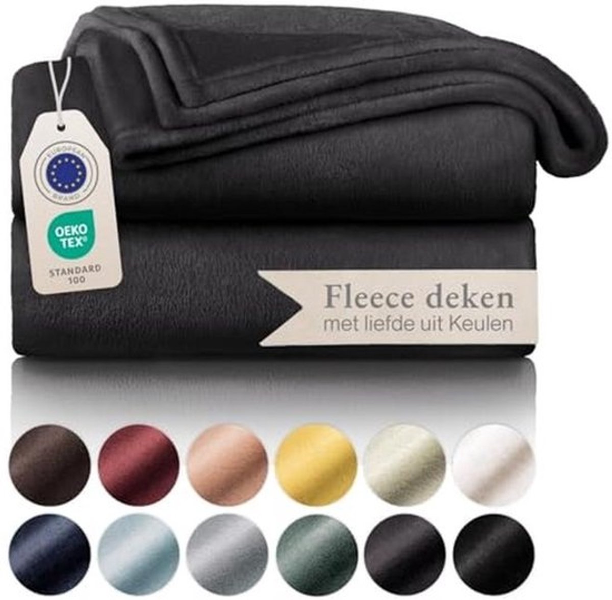 Fleece Deken 130 x 150 cm - Zachte Microvezel Plaid voor Bank en Bed