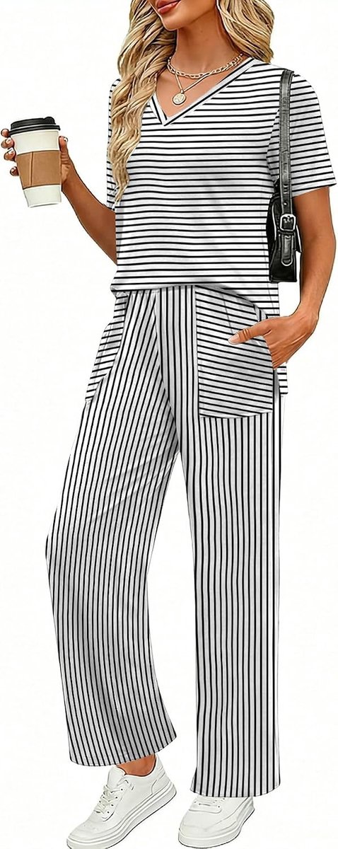 Dames Pyjama Sets Korte Mouw Nachtkleding Loungewear Zachte Losse Fit Tweedelige Pj Sets Zomer 2026