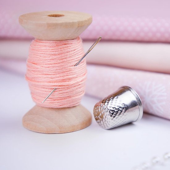 Spoelen om te knutselen, 5 cm (2 inch) lege houtdraadspoelen, onafgewerkte natuurlijke houtdraad klossen voor doe-het-zelf naaien lint borduurkoord touw sieraden maken — afbeelding 3