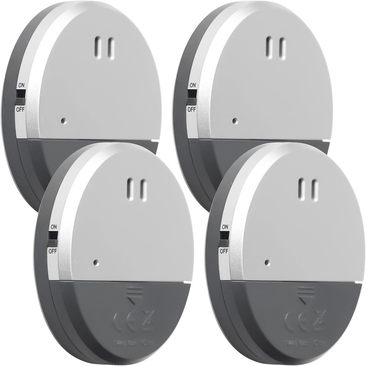 Set van 4 draadloze deuralarmen - 130 dB - Magnetische sensor - Met batterijen - Inbraakbeveiliging - Voor thuis, hotel, kantoor