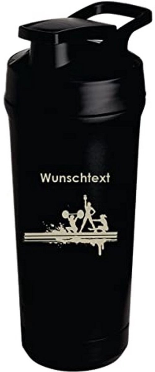 Individueel gegraveerde roestvrijstalen shaker 750 ml - lekvrij deksel, vaatwasmachinebestendig - ideaal voor eiwitshakes en fitnessdranken