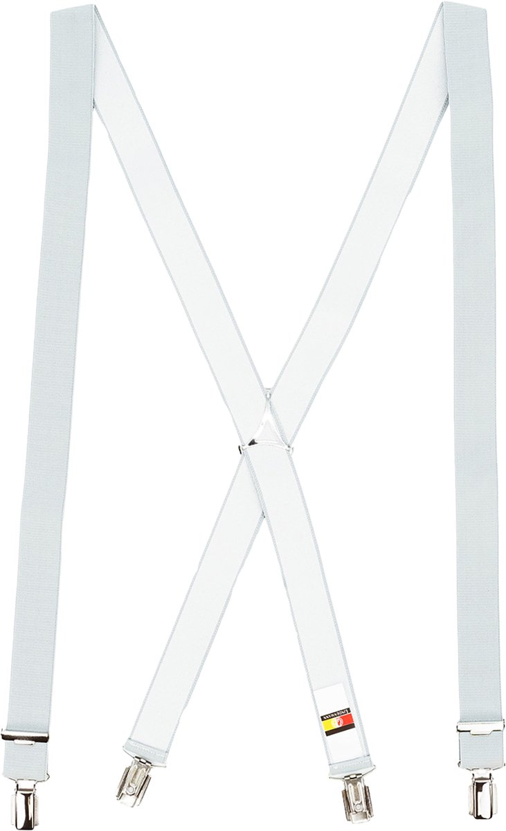 LINDENMANN heren bretels X-vorm - grijs