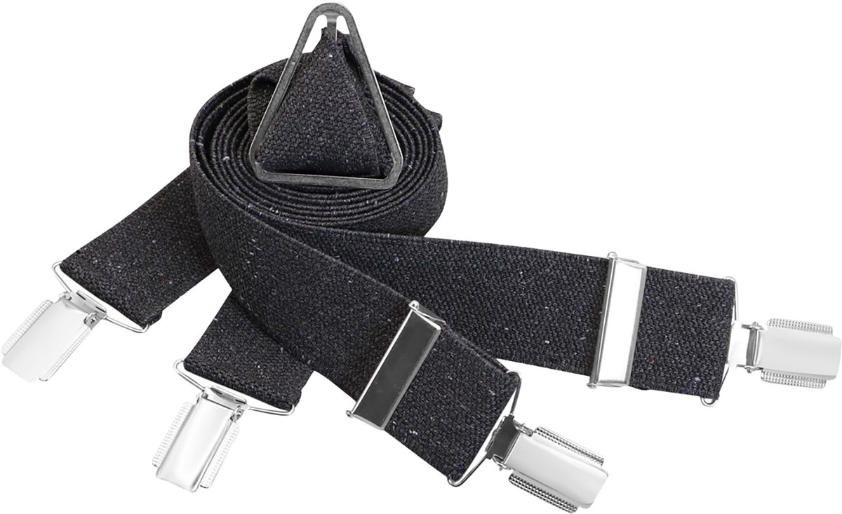 LINDENMANN heren bretels X-vorm - zwart