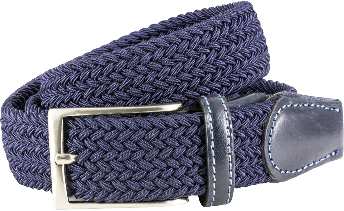 LINDENMANN elastische heren riem - marine
