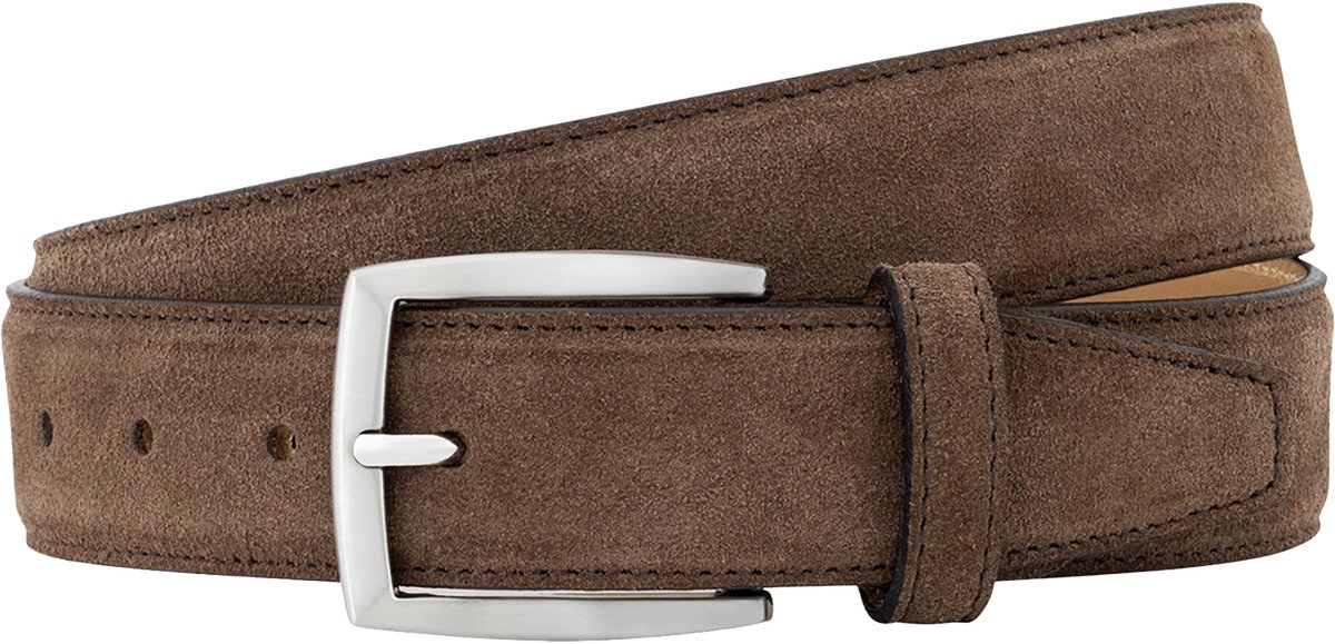 LINDENMANN leren heren riem - bruin