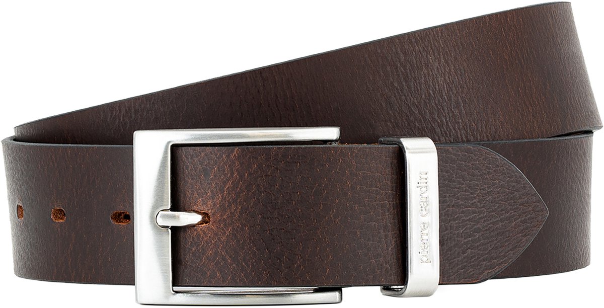 PIERRE CARDIN leren heren riem - bruin