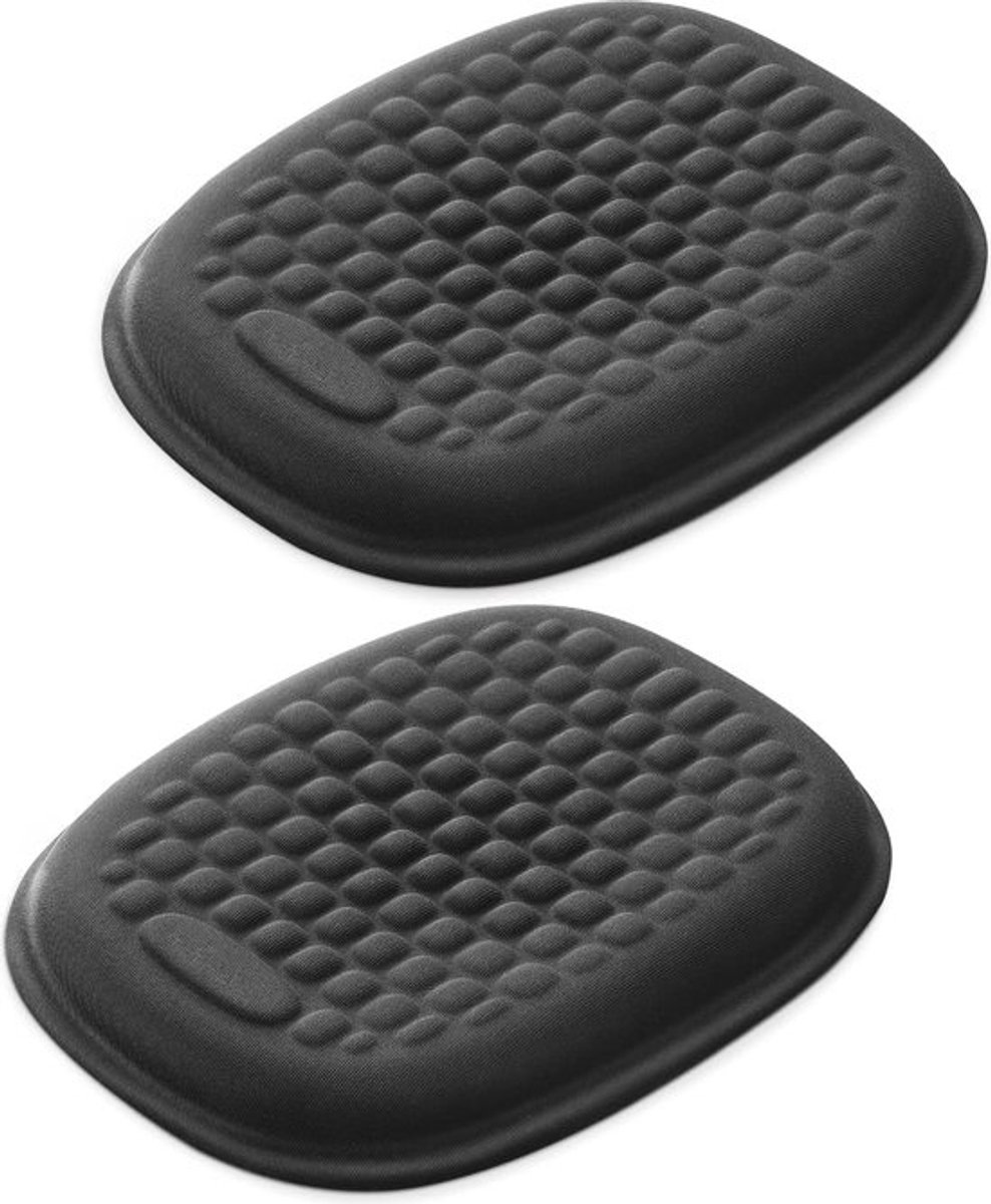 Wrist Rest Pad Ergonomische elleboogbeschermer met gel-armleuning voor bureau, armleuningsteun van traagschuim voor kantoor, gaming, computer, laptop, zwart, 1 paar