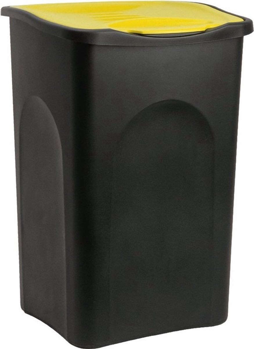 Afvalbak 50 Liter Met Klapdeksel - Ideaal Voor Keuken En Afvalscheiding
