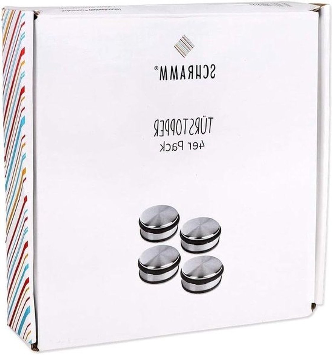 Deurstopper 4-delige platte deurstopper ca. 10 x 4 cm deurbuffer deurstophouderbuffer 4-pack