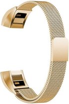 Fitbit Alta (HR) Luxe Milanees bandje | Goud / Gold| Premium kwaliteit | Size: L | RVS |TrendParts