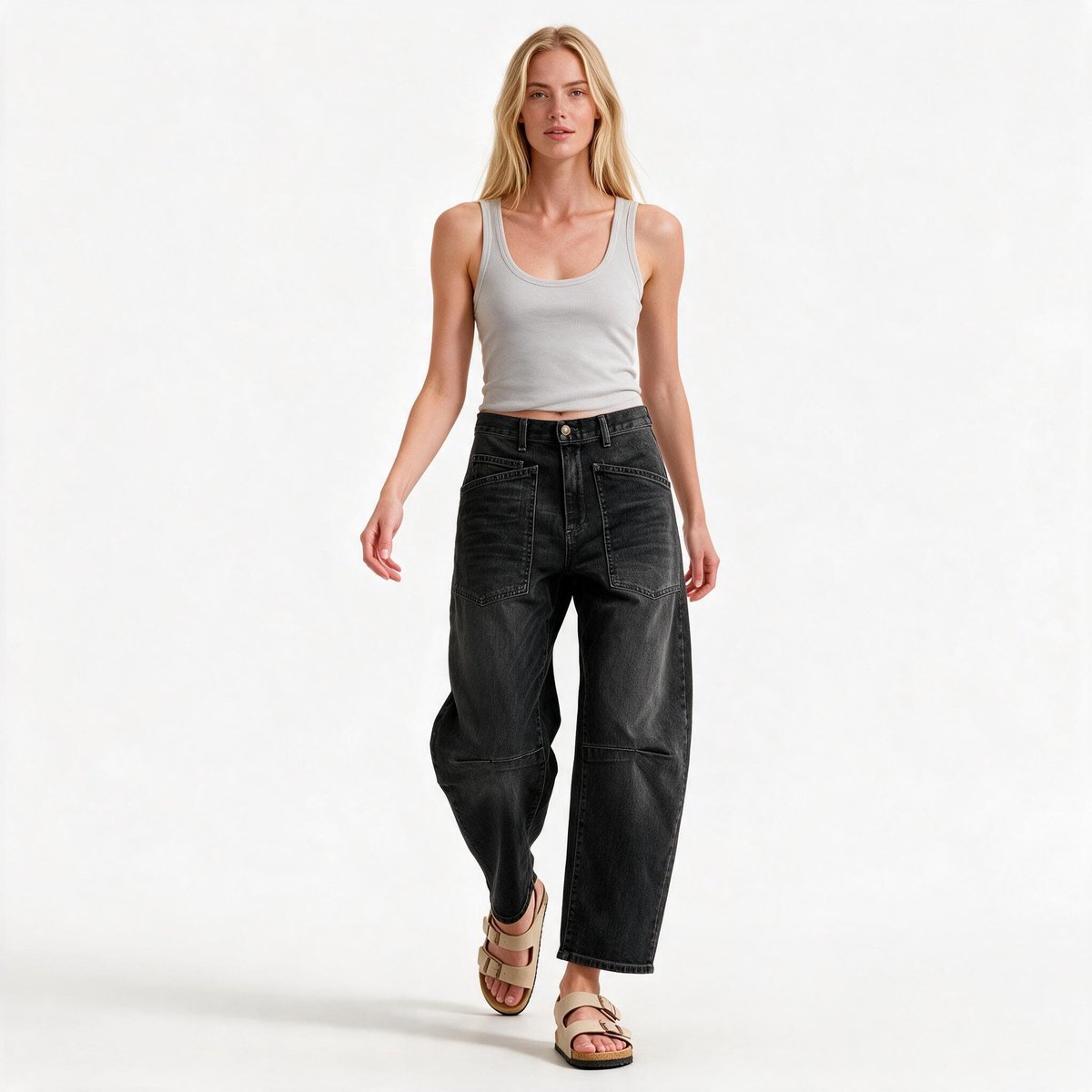 Imily Bela Dames Basic T-shirt met Ronde Hals en Korte Mouwen
