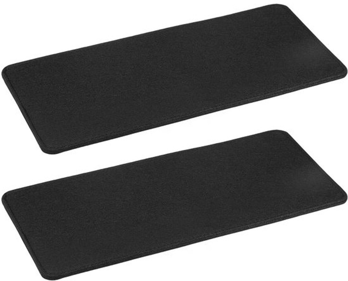 2 stuks vilten inlegkruisjes voor handtassen, 33 x 15 cm, rechthoekige bodem, beschermende inleg, tasaccessoires, duurzaam en stijlvol zwart