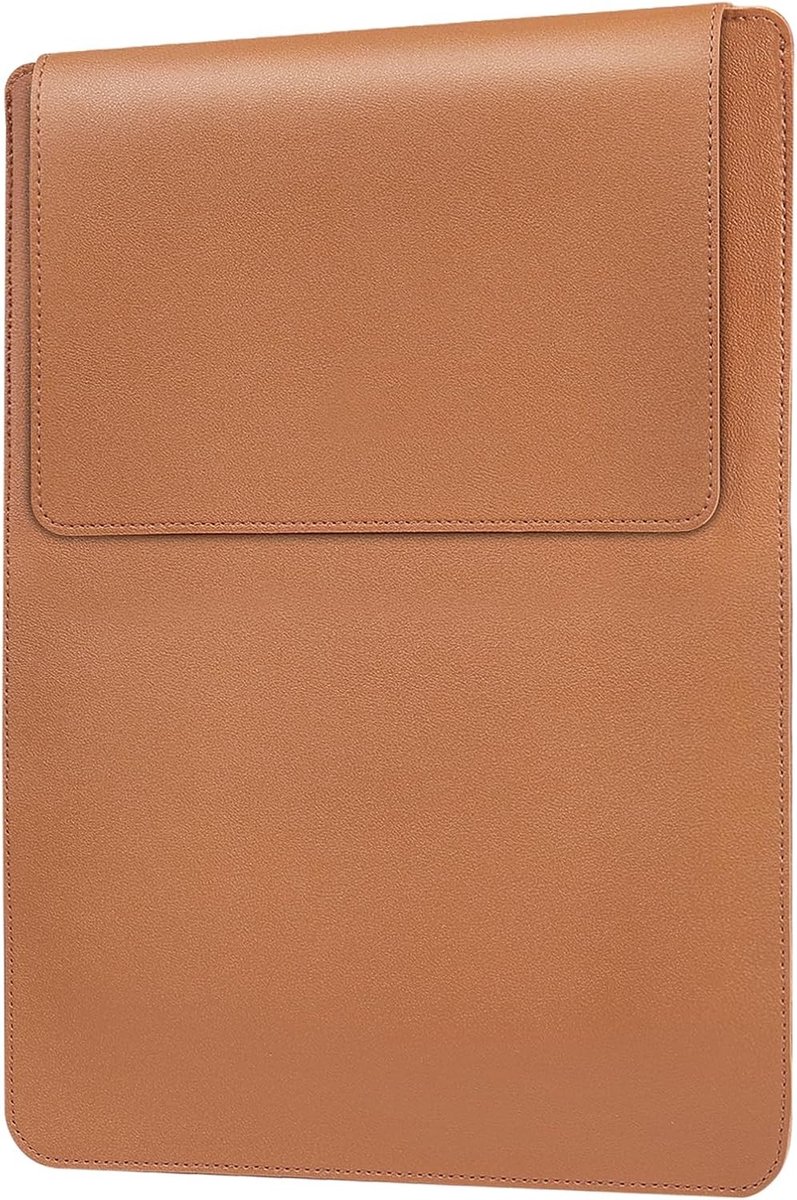 Dunne Laptop Sleeve met Standfunctie, Geschikt voor 13 Inch Laptops, Beschermende Tas van PU Leer, Ideaal voor Reizen en Werk