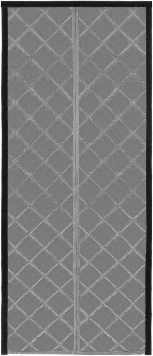 Geïsoleerd magnetisch deurgordijn, thermisch geïsoleerd deurgordijn, thermisch geïsoleerd deurgordijn, voor de winter, hittebestendig, thermogordijn, grijs