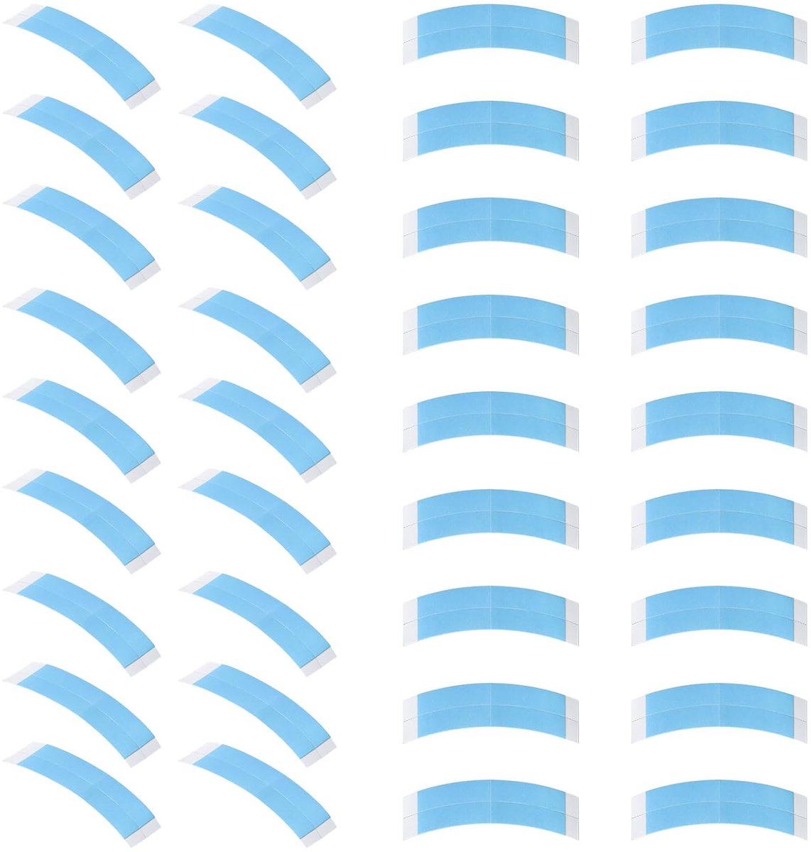 36 stuks pruikbanden voor heren, zelfklevend, onzichtbaar, snijbaar, kanten pruiken, blauw
